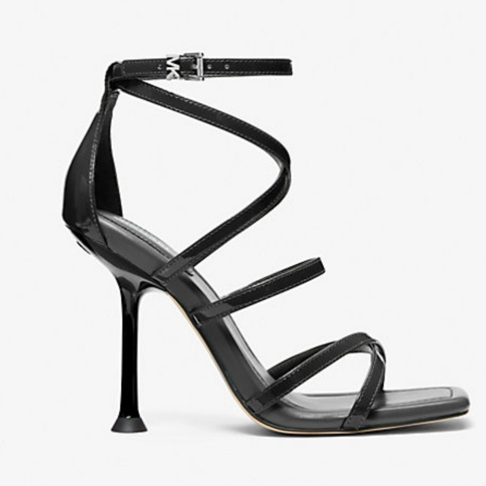 Michael Kors 'Imani' Strappy Heel Sandals Black Womens Size 7.5 NWT NIB - Picture 2 of 3